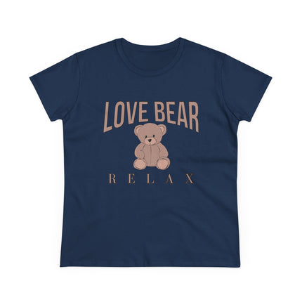 Love Bear Relax, Women's Midweight Cotton Tee