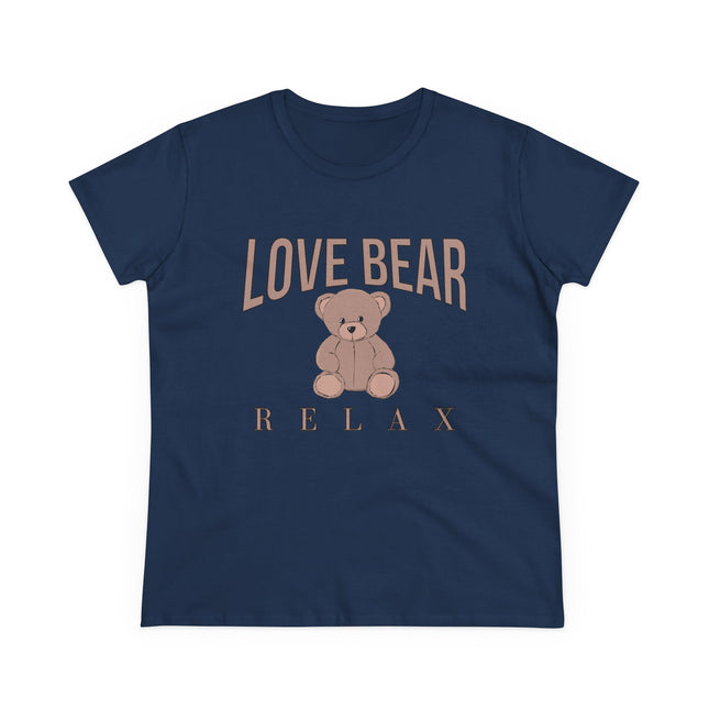 Love Bear Relax, Women's Midweight Cotton Tee