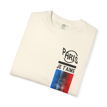 Paris Je T’aime Lion Tee – French Flag Art Graphic T-Shirt