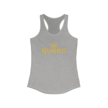 👑 Queen Statement Tank – Gold Edition