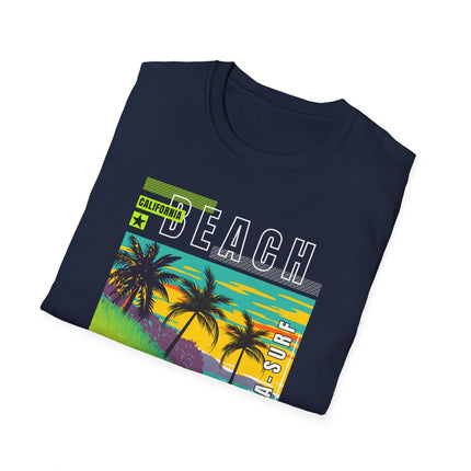 California Beach Tee – Tropical Vibes, Sunset Style 🌴🌅