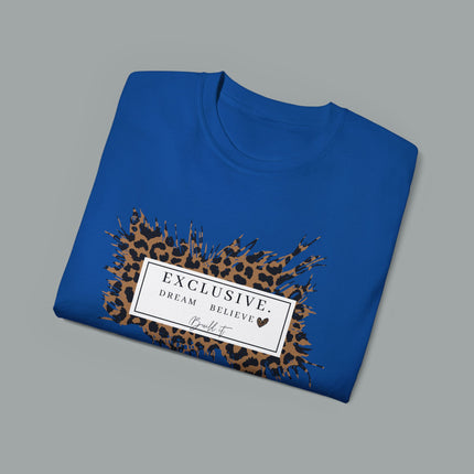 ✨ EXCLUSIVE. Dream. Believe. Leopard Graphic Tee