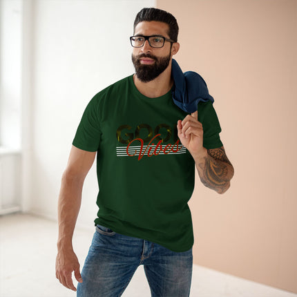 Good Vibes – Minimalist Retro Palm Leaf Graphic Tee