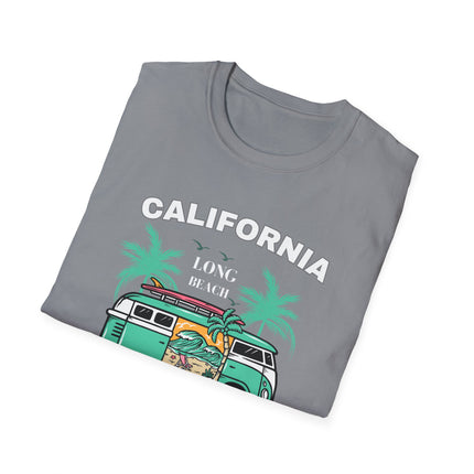 🌴 California Surfers – Long Beach Summer Adventure T-Shirt