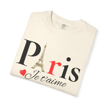 Paris Je t’aime” Eiffel Tower T-Shirt – Romantic French Style Tee