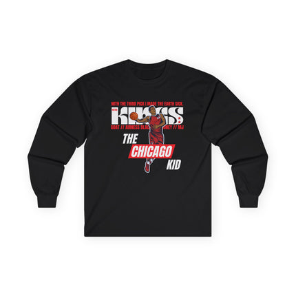 🏀 The Chicago Kid – Retro Basketball Long Sleeve Tee