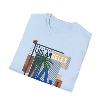 Paradise Los Angeles Beach, Unisex Softstyle T-Shirt