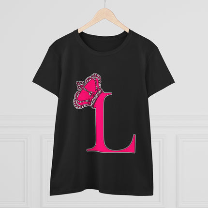 👑 L is for Queen – Monogram Crown Tee