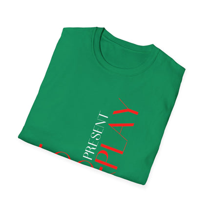 Look Forward, Play the Present” Modern Typography Tee
