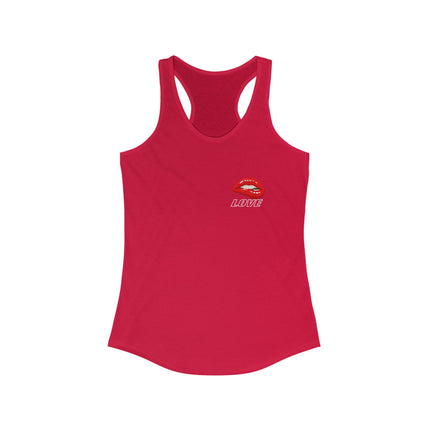 💋 "Love Lips" Graphic Racerback Tank – Flirty, Bold & Effortlessly Cool