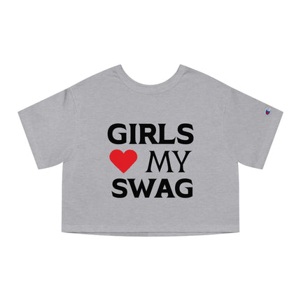 Champion Women's Heritage Cropped T-Shirt, Print Girls My Swag