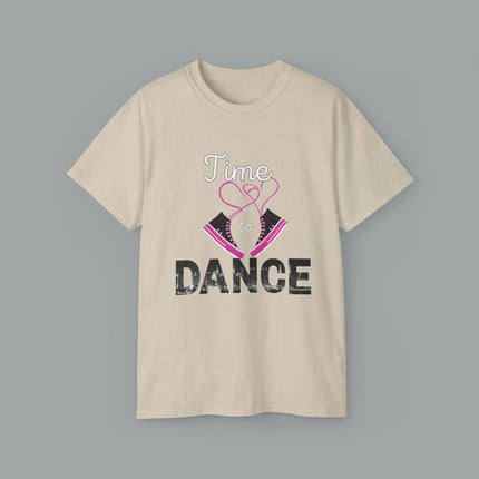 Unisex Ultra Cotton Tee, Print Time To Dance Luxury Design