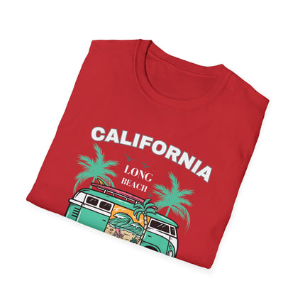 🌴 California Surfers – Long Beach Summer Adventure T-Shirt