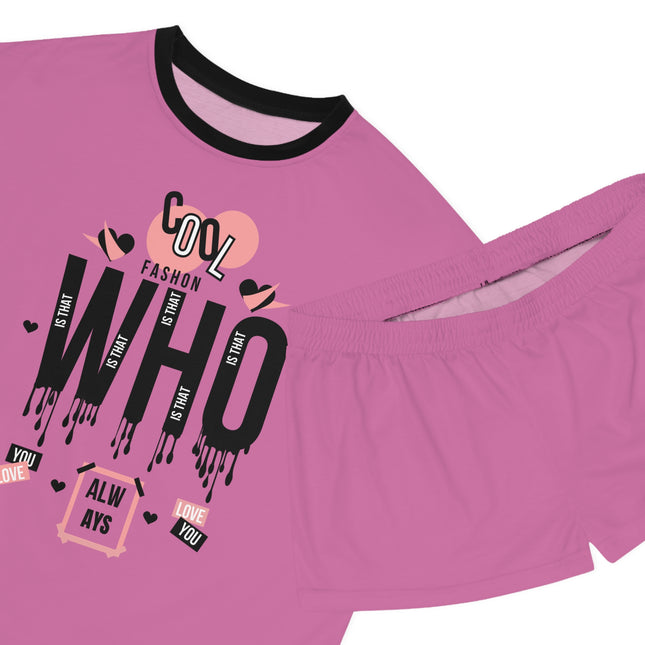 Women’s Lounge Set – 2-Piece Printed T-Shirt & Shorts