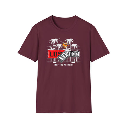 Summer Paradise Beach Tee, Unisex Softstyle T-Shirt