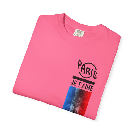 Paris Je T’aime Lion Tee – French Flag Art Graphic T-Shirt
