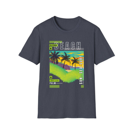 California Beach Tee – Tropical Vibes, Sunset Style 🌴🌅