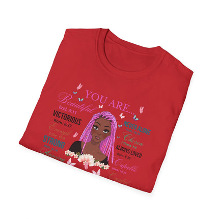 💜 You Are Empowerment Tee – Faith, Beauty & Strength