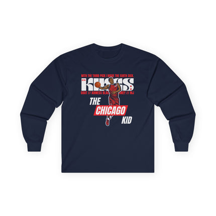 🏀 The Chicago Kid – Retro Basketball Long Sleeve Tee