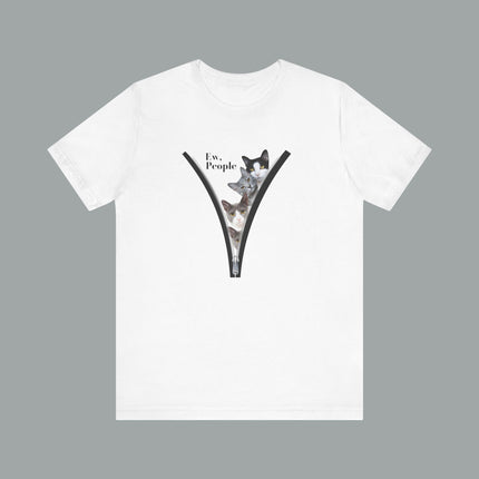 😾 Ew, People” Cat Tee – For the Socially Selective & Cat-Obsessed
