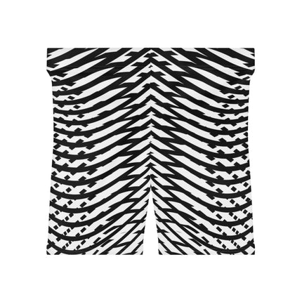 ⚡ Abstract Motion High-Waist Shorts