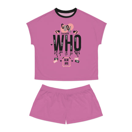 Women’s Lounge Set – 2-Piece Printed T-Shirt & Shorts