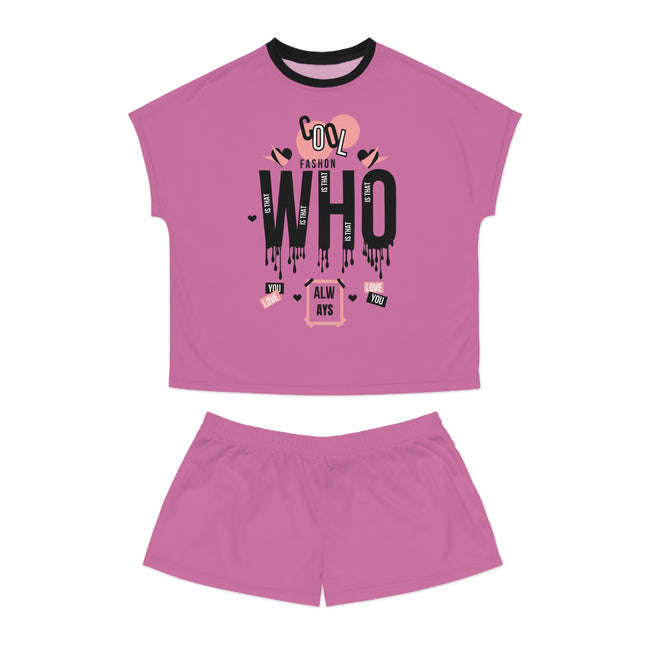 Women’s Lounge Set – 2-Piece Printed T-Shirt & Shorts