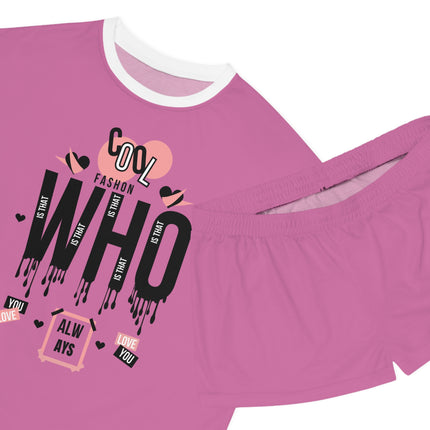 Women’s Lounge Set – 2-Piece Printed T-Shirt & Shorts