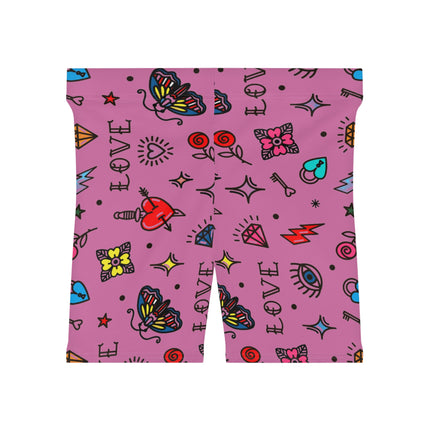 Women's Biker Shorts (AOP) Fashion Summer 100%