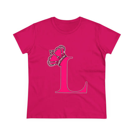 👑 L is for Queen – Monogram Crown Tee
