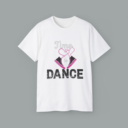 Unisex Ultra Cotton Tee, Print Time To Dance Luxury Design