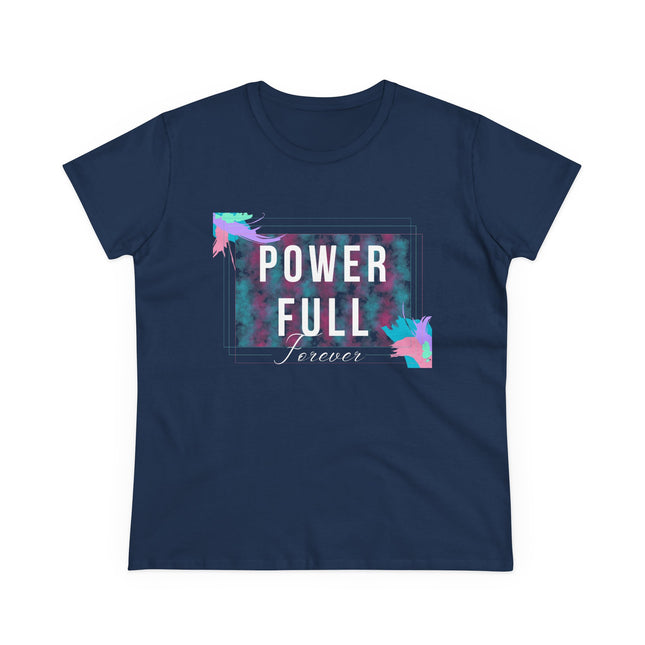 Women's Midweight Cotton Tee, Power Full...