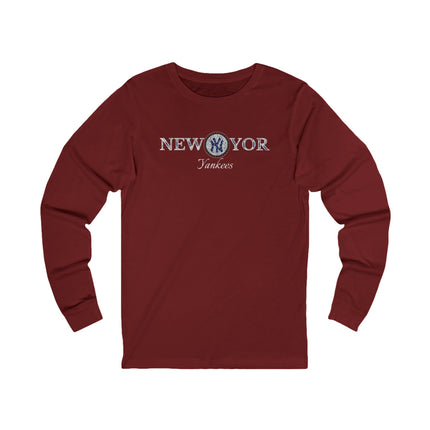 Black New York Yankees Long Sleeve Tee