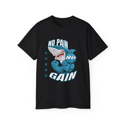 🦈 No Pain No Gain Shark Tee