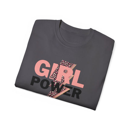 ⚡ Girl Power Leopard Bolt Tee – Fierce, Fearless, Feminine