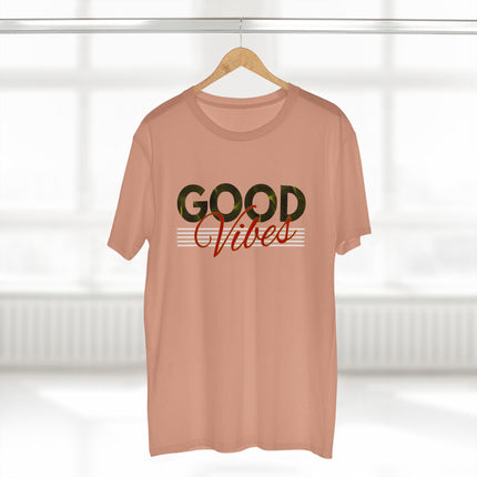 Good Vibes – Minimalist Retro Palm Leaf Graphic Tee