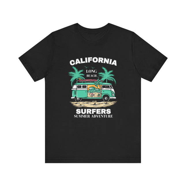 California Surfers Tee – Long Beach Vibes 🌴🏄‍♂️