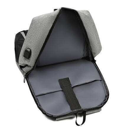 Men's Fashion Simple Multi-functional Large Capacity Schoolbag