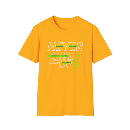 💪 NEVER GIVE UP! Motivational Tee