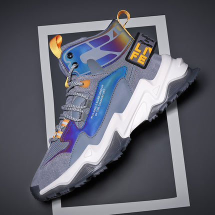 Thick-soled Height-enhanced Cotton Basketball Sneakers