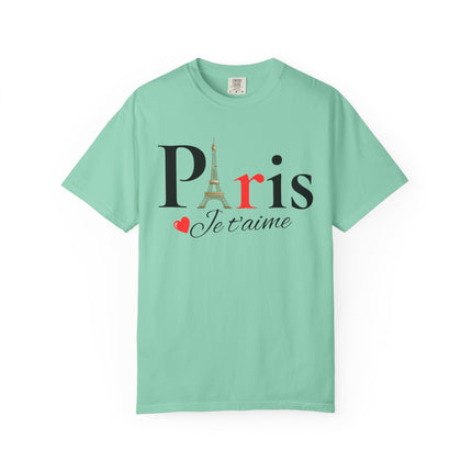 Paris Je t’aime” Eiffel Tower T-Shirt – Romantic French Style Tee