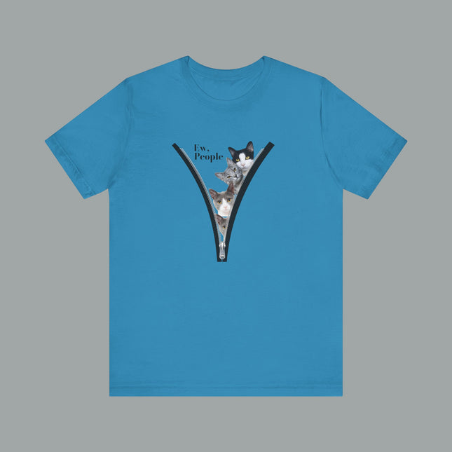 😾 Ew, People” Cat Tee – For the Socially Selective & Cat-Obsessed