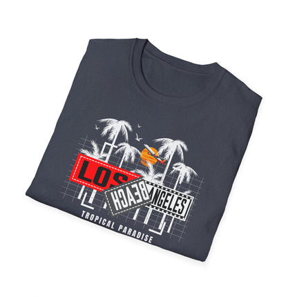 Summer Paradise Beach Tee, Unisex Softstyle T-Shirt