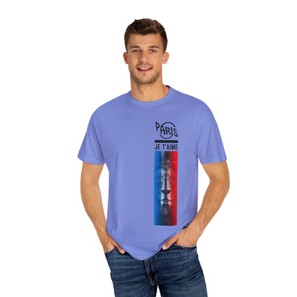 Paris Je T’aime Lion Tee – French Flag Art Graphic T-Shirt