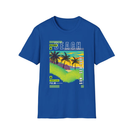 California Beach Tee – Tropical Vibes, Sunset Style 🌴🌅