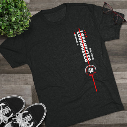 🏁 Los Angeles Vertical Graphic Tee – Black Edition