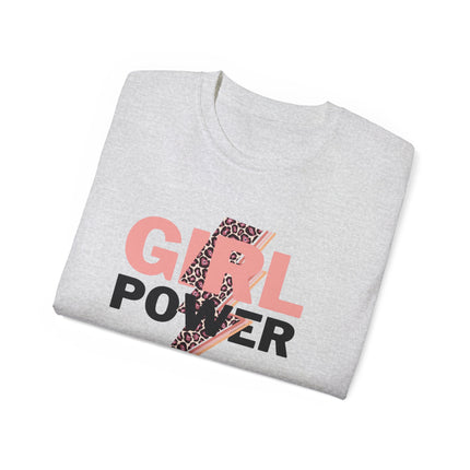 ⚡ Girl Power Leopard Bolt Tee – Fierce, Fearless, Feminine