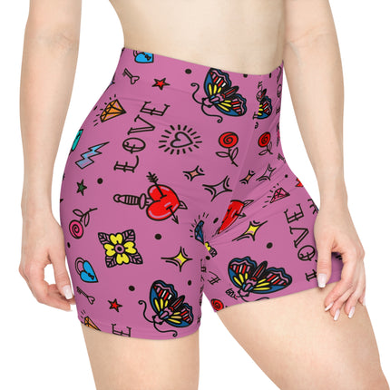 Women's Biker Shorts (AOP) Fashion Summer 100%