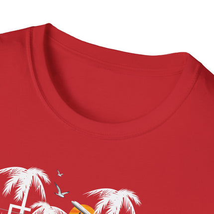 Summer Paradise Beach Tee, Unisex Softstyle T-Shirt