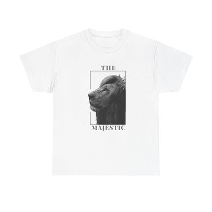 🦁 The Majestic Lion Graphic T-Shirt – White
